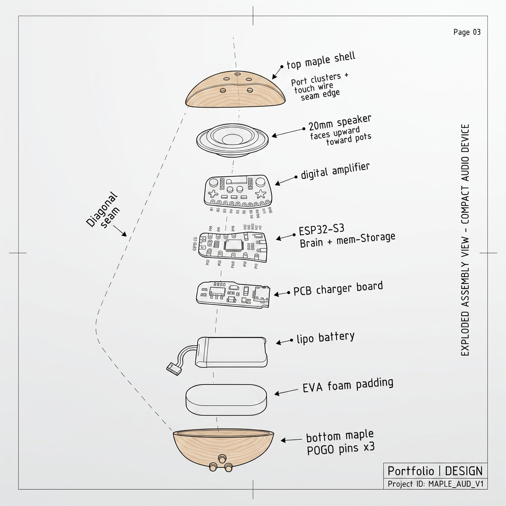 Ball exploded view